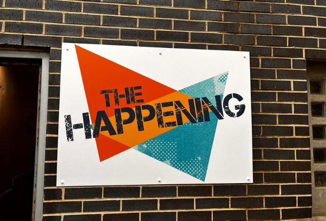 Photo of The Happening sign