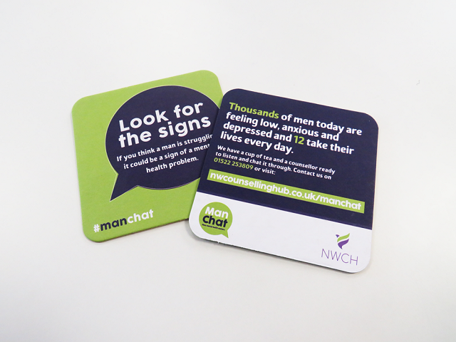 NW Counselling Hub Beer Mats