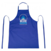 100% cotton apron with tie back closure blue