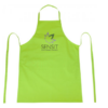 100% cotton apron with tie back closure lime