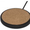 10W limestone cork wireless charging pad (black)