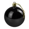 Black Shatterproof Christmas Bauble