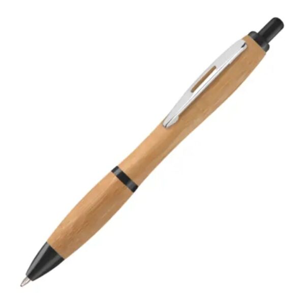 black Contour Bamboo Ballpens