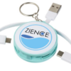 3 in 1 charging cable with keychain mint