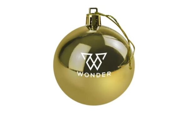 Gold Shatterproof Christmas Bauble