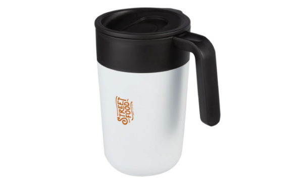 400 ml double wall recycled mug White