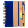 blue recycled notebook