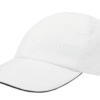 6 panel GRS recycled cool fit sandwich cap White