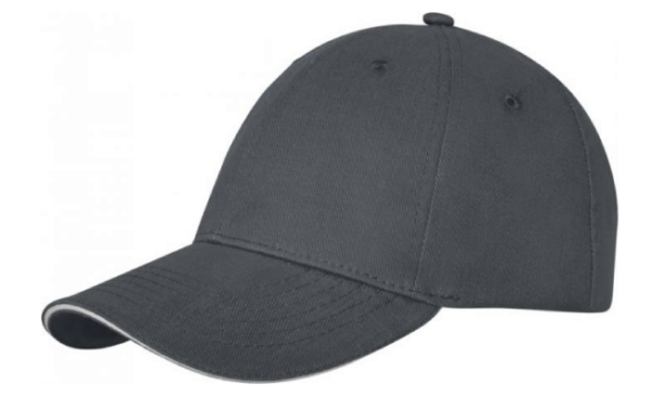 6 panel sandwich cap (Grey)