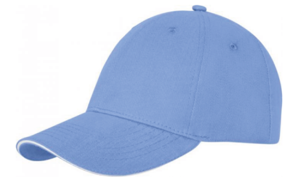 6 panel sandwich cap (Light blue)