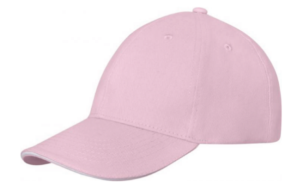 6 panel sandwich cap (Pink)