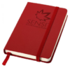 A6 hard cover pocket notebook red