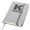 A6 hard cover pocket notebook silver