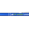 Aluminium click ballpoint pen blue