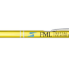 Aluminium click ballpoint pen yellow