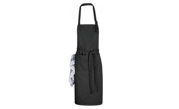 Apron with adjustable neck strap (Black)