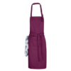 Apron with adjustable neck strap (Burgundy)