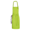 Apron with adjustable neck strap (Lime)