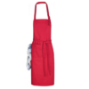 Apron with adjustable neck strap (Red)