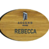 Bamboo Name Badge Oval