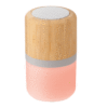 Bamboo wireless speaker pink