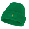 Beanie with patch green