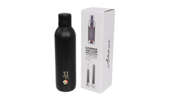 Black Thor 510 ml copper vacuum insulated sport bottle