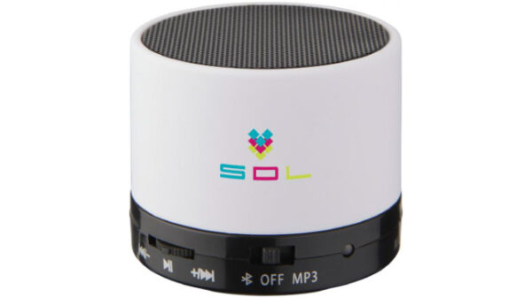 Bluetooth speaker with rubber finish white