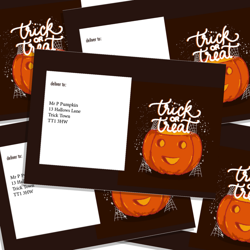 Halloween Box Label