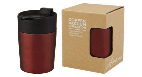 Copper vaccum insulated tumbler 180ml red