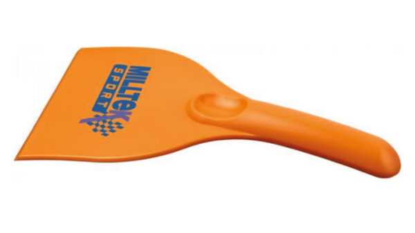 Curved plastic ice scraper (Orange)