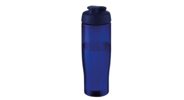 Eco 700ml sports bottle flip lid blue