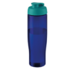 Eco 700ml sports bottle flip lid blue aqua