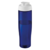 Eco 700ml sports bottle flip lid blue white