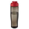 Eco 700ml sports bottle flip lid red black