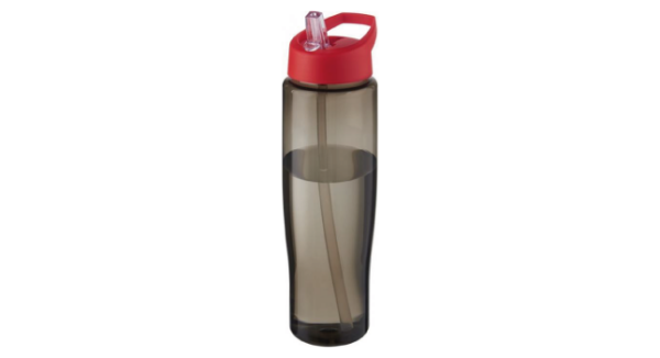 Eco 700ml sports bottle spout lid (red black)