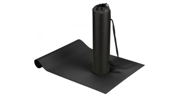 Fitness and yoga mat black