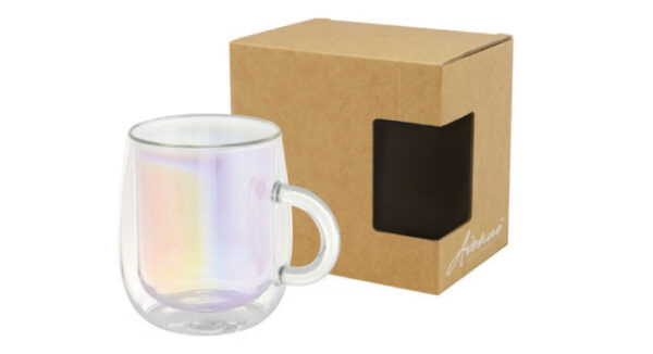 Glass mug multicoloured