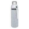 Glass sports bottle 500ml grey