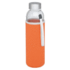 Glass sports bottle 500ml orange