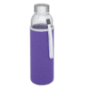 Glass sports bottle 500ml purple