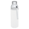 Glass sports bottle 500ml white