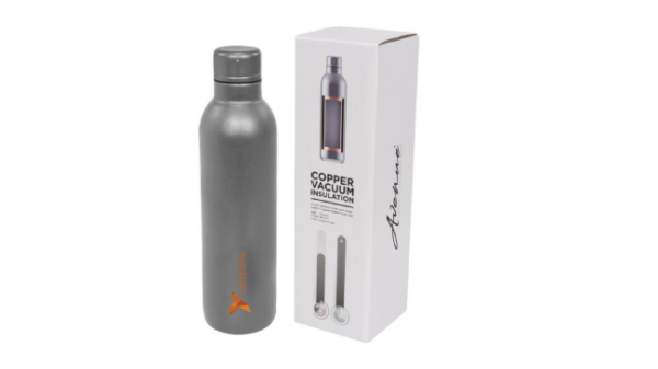 Grey Thor 510 ml copper vacuum insulated sport bottle