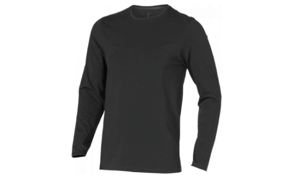 Long sleeve women's GOTS organic t shirt (Anthracite)