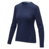 Long sleeve women's GOTS organic t shirt (Navy)