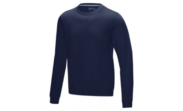 Men’s organic GRS recycled crewneck sweater Navy