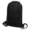 Mesh drawstring backpack black