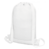 Mesh drawstring backpack white