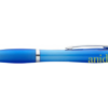 Nash ballpoint pen with coloured barrel and grip light blue