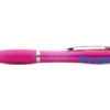 Nash ballpoint pen with coloured barrel and grip light pink